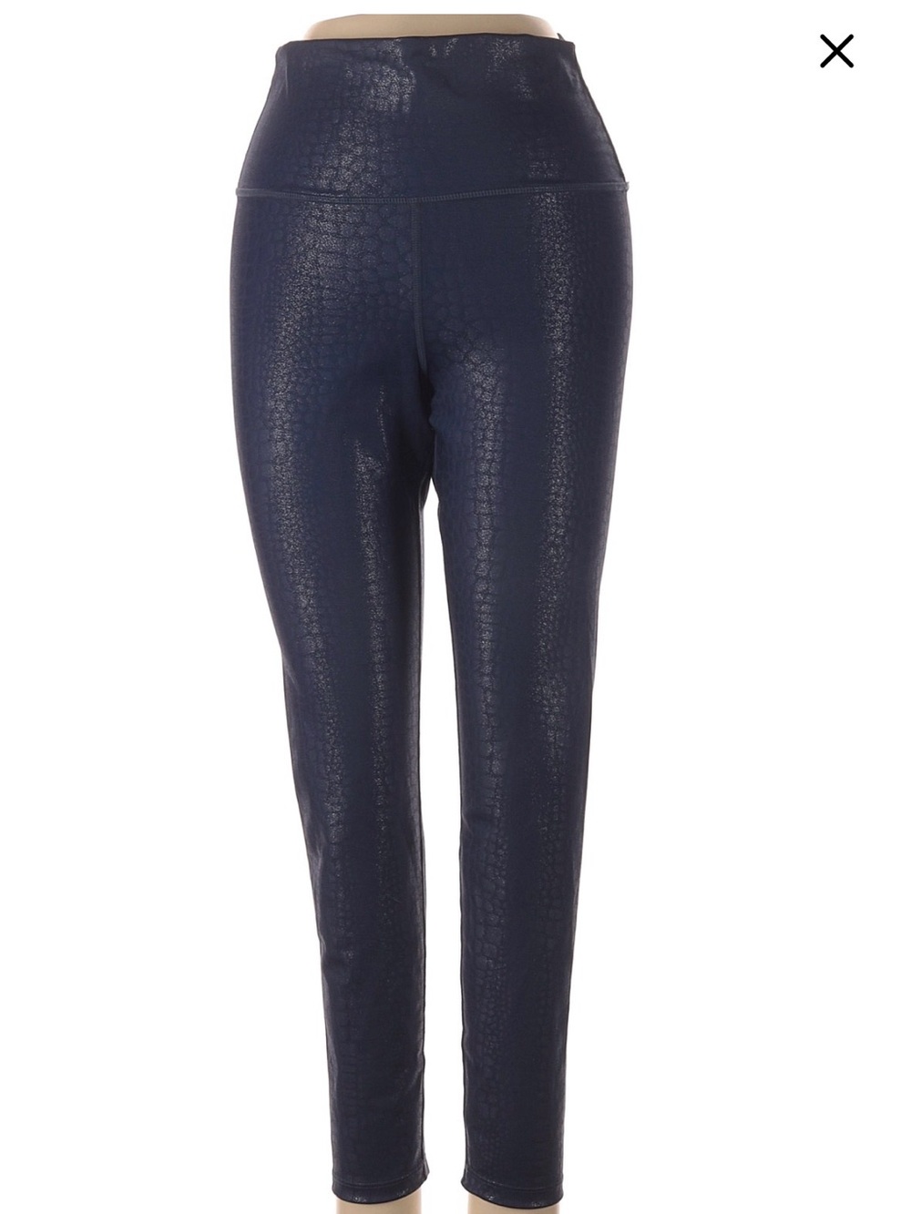 Carbon38 Navy Takara Shine High-Waist Leggings